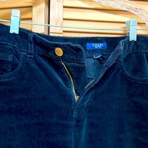 Chaps corduroy black pants